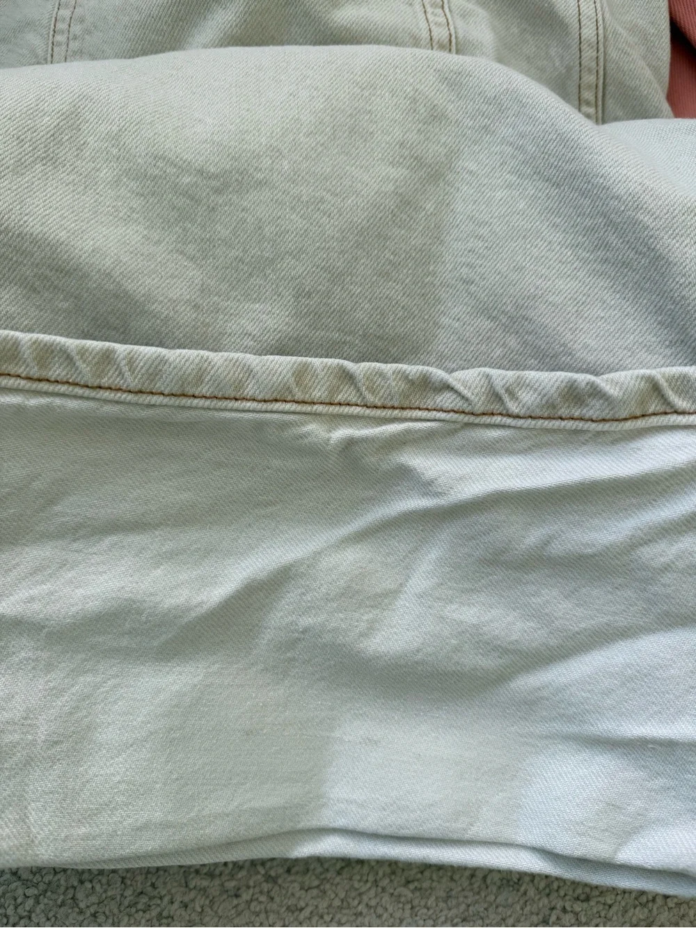 We The Free Cream Low Rise Wide Leg Jeans - Picture 7 of 10